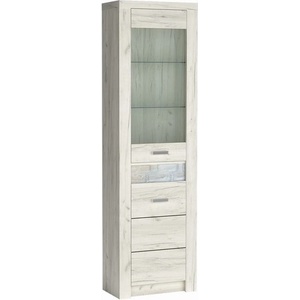 Bogdan Furniture Europe Витрина висока Indianapolis I-23, бял крафт