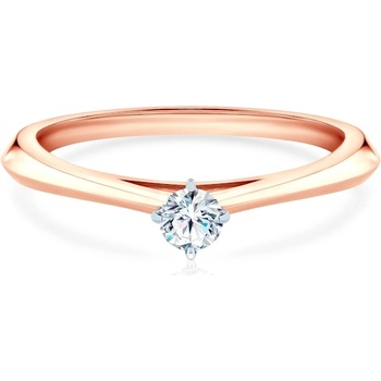 SAVICKI Годежен пръстен The Light: двуцветно злато, лабораторен диамант