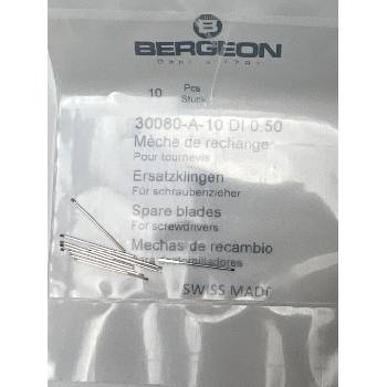 Image 1 of Bergeon Набор резервни остриета за отвертки Bergeon 30080-A-10 DI 0.50 мм, 10 бр