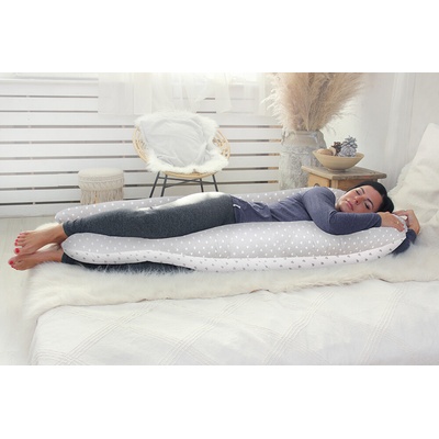 Scamp Těhotenský polštář tvar U Little Heart Grey – Zboží Mobilmania