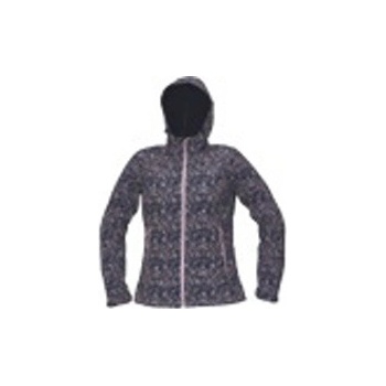 CRV Bunda YOWIE S POTISKEM softshellová dámská Světle fialová