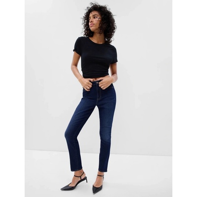 GAP Džíny High Rise Favorite Jeggings Tmavě modré