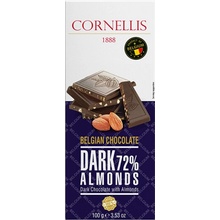 Cornellis Chocolate Dark Almonds 72% 100 g