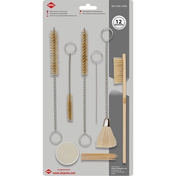Airpress Комплект за почистване на пистолет за пръскане (12 части) pn-014 45990 (45990)