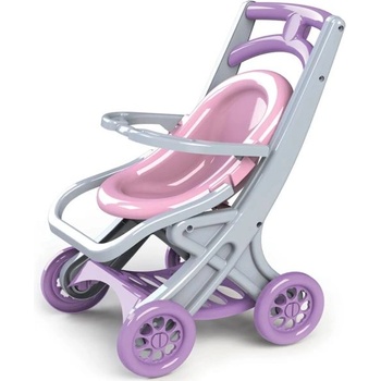 Doloni Количка за кукли 3 в 1 - розово/сиво