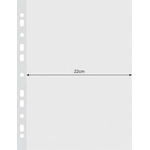 DONAU Document T-Shirts DONAU, widened, PP, A4, crystal, 120micr. , 25pcs