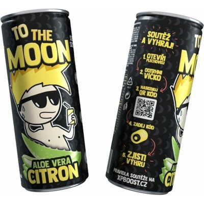Mr. Moon ovocný nealkoholický nápoj s Aloe Vera a Citrón 0,25 l