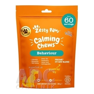 Health & Happiness France Zesty Paws Calming Chews doplnkové krmivo pre psov 60 ks