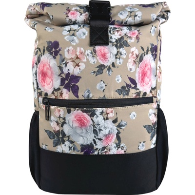 Tapple Černo-hnědošedý s květinami Bellinda 30 l