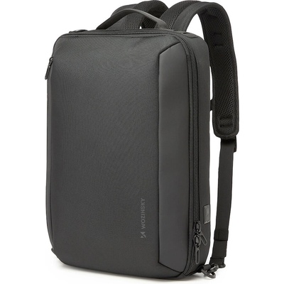 Wozinsky Premium Laptop Backpack With Strap - стилна раница с презрамка за MacBook Pro 15 и лаптопи до 15.6 ин. (черен)