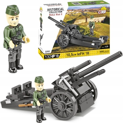 COBI 2292 World War II Německá polní houfnice leFH 18