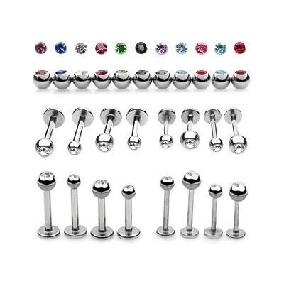 Šperky4U piercing do brady labreta LB1011-1206C