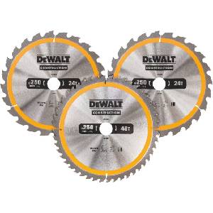 DEWALT Комплект ножове за трион DEWALT CONSTRUCTION, 250 x 30 мм (3 бр. ) DT1963 (DT1963)