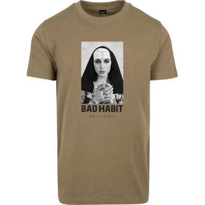 Mister Tee Мъжка тениска в цвят маслина Mister Tee Bad HabitUB-MT1282-00176 - Маслина, размер L