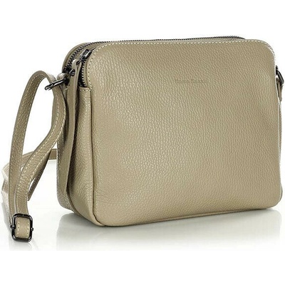 Mazzini Marco kožená crossbody kabelka béžová L156d