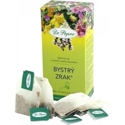 Dr.Popov Bystrý zrak bylinný čaj s obsahem světlíku lékařského 50 g