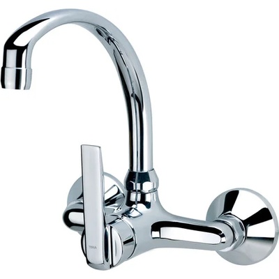 Strohm Teka Смесител за кухня teka, въртящ се чучур, хром - inca ЗА СТЕНА (inca ЗА СТЕНА)