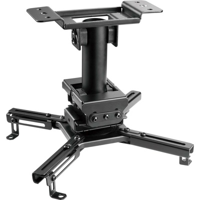 Stropný držiak na projektor Vivolink 35kg max, 25,5 cm, 360°, čierna farba