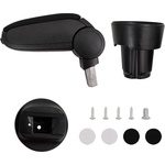 vidaXL Подлакътник за кола черен 13x33x(33-49) см ABS (154672)
