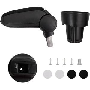 vidaXL Подлакътник за кола черен 13x33x(33-49) см ABS (154672)