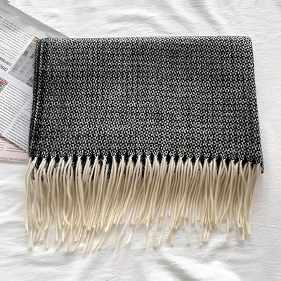 HARAHU Шал EL-11954 - Сивa / Черна KP11954 (EL-11954)