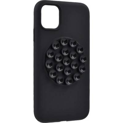 Gigapack iPhone 11 GIGAPACK Силиконов капак за телефон, матов, с вендуза, ЧЕРЕН GP-187395 (GP-187395)