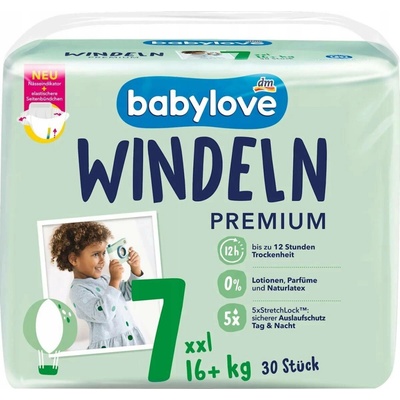 Babylove XXL 7 +16 kg 30 ks