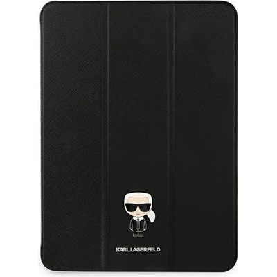 KARL LAGERFELD Кейс Karl Lagerfeld KLFC11OKMK за iPad 11" Pro 2021, черен / черен, Saffiano Karl Iconic (KF000715-0)