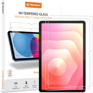 Techsuit Стъклен протектор за Samsung Galaxy Tab S11 - Techsuit ArmorGlass CrystalHD (2 броя) - Прозрачен