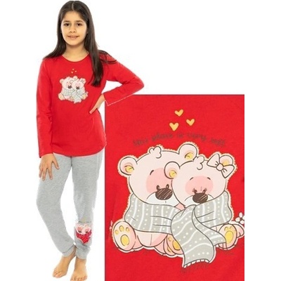 Dětské pyžamo s medvídky červené