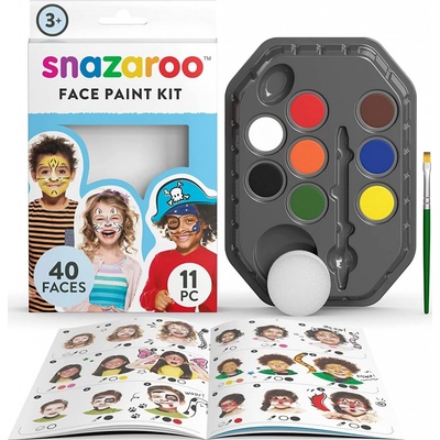 Farby na tvár tiger zebra a pirát