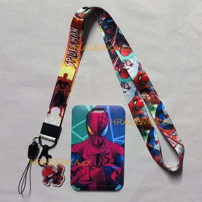 Šňůrka na krk 24740 s cedulkou na ID karty Spiderman