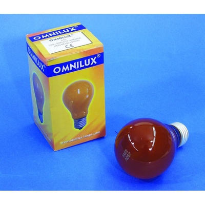Omnilux 230V 25W E27 A19 oranžová