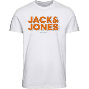 Jack&Jones pánské triko JCOSPACE Standard Fit 12243940 white