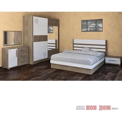 Мебелна фабрика НОВ ДОМ - гр. Ямбол Спален комплект Хавана + ПОДАРЪК матрак 160/200см (5310)
