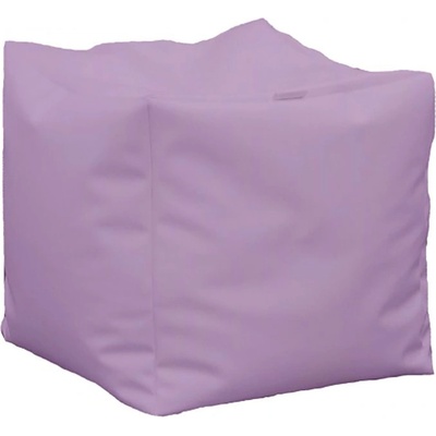 PUFRELAX Пуф, 80л. , Табуретка Куб - Teteron Liliac, Подходящ за използване на открито, Перящ се калъф, Пълнеж от Полистиролни перли, 8269 (PUF-G-C-TEX-LLC)