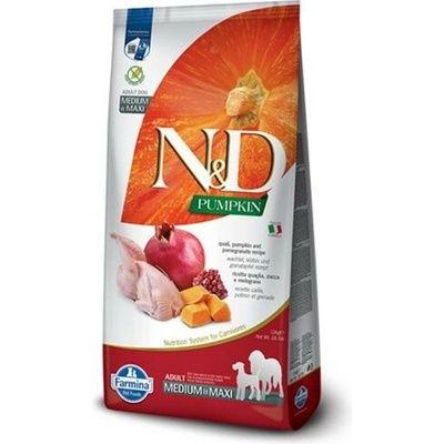 N&D Pumpkin Adult Medium & Large Quail & Pomegranate 12 kg