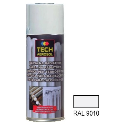 TECH na radiátory do 120°C RAL9010 400 ml
