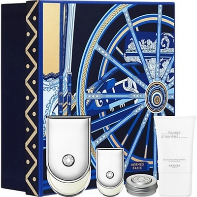 Hermés Voyage d`Hermés EDT 100 ml + 5 ml EDT + 30 ml sprchový gél + 10 ml balzam na telo darčeková sada