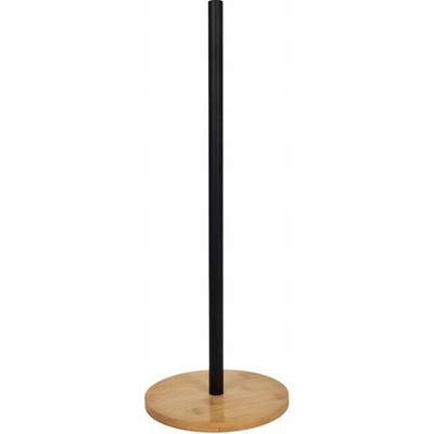 HIT Držák na toaletní papír 52 cm černá/dřevo HT-22170443