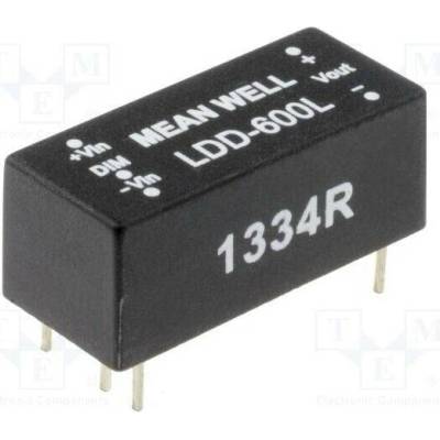 MEAN WELL LDD-500L Měnič: DC/DC; 16W; Uvst: 9÷36VDC; Uvýst: 2÷32VDC; Ivst: 500mA; THT