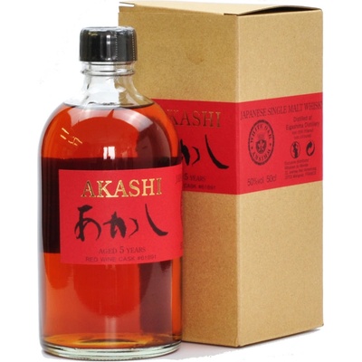 Akashi Red Wine Cask 5y 50% 0,5 l (kartón)