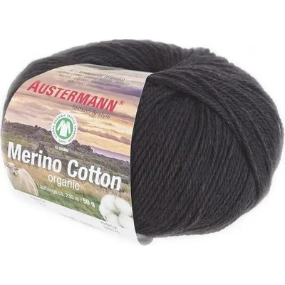 Austermann Merino Cotton 2 Černá