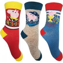 Prasiatko Peppa EV0619 Chlapčenské ponožky vzor 1 Mix farieb
