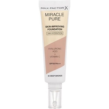 Max Factor Miracle Pure Skin dlouhotrvající make-up SPF30 82 Deep Bronze 30 ml