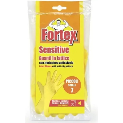 Fortex 2бр ръкавици естествен латекс размер s (8003350516971)