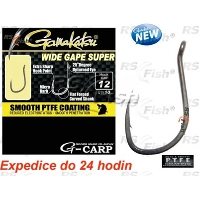 Gamakatsu G-Carp Wide Gape Super vel.10 10 ks