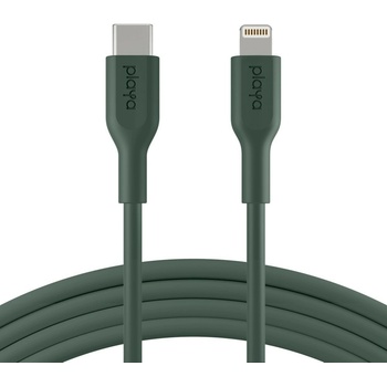 Belkin Кабел Belkin Playa Green PMMG1003bt1M, от USB C(м) към Lightning(м), 1m, 18W, зелен (PMMG1003bt1M)