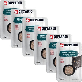 Ontario Cat ocean fish soup 6 x 40 g