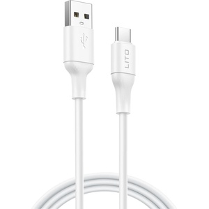 Lito Кабел за данни с USB конектори, Type-C, 1m - Lito (LD06T) - Бял